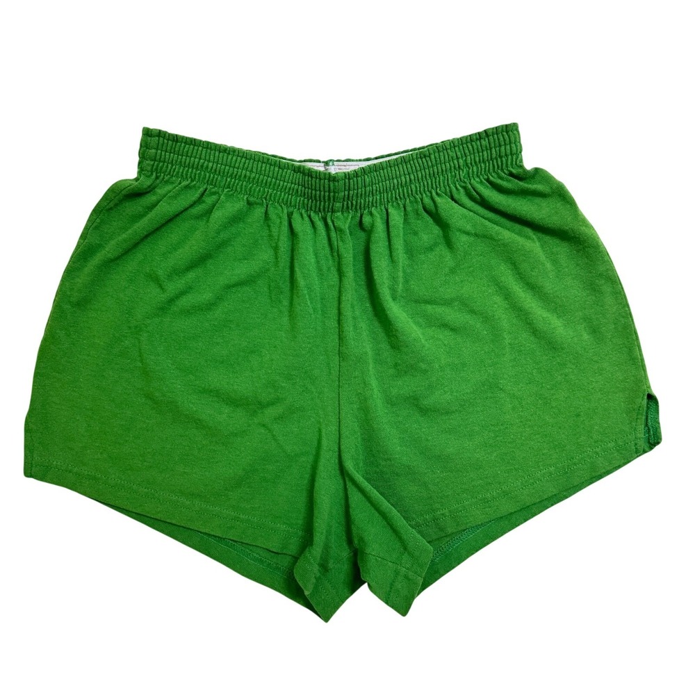Soffe Womens Kelly Green Authentic Cheer Shorts Size Medium Roll Waist Athletic